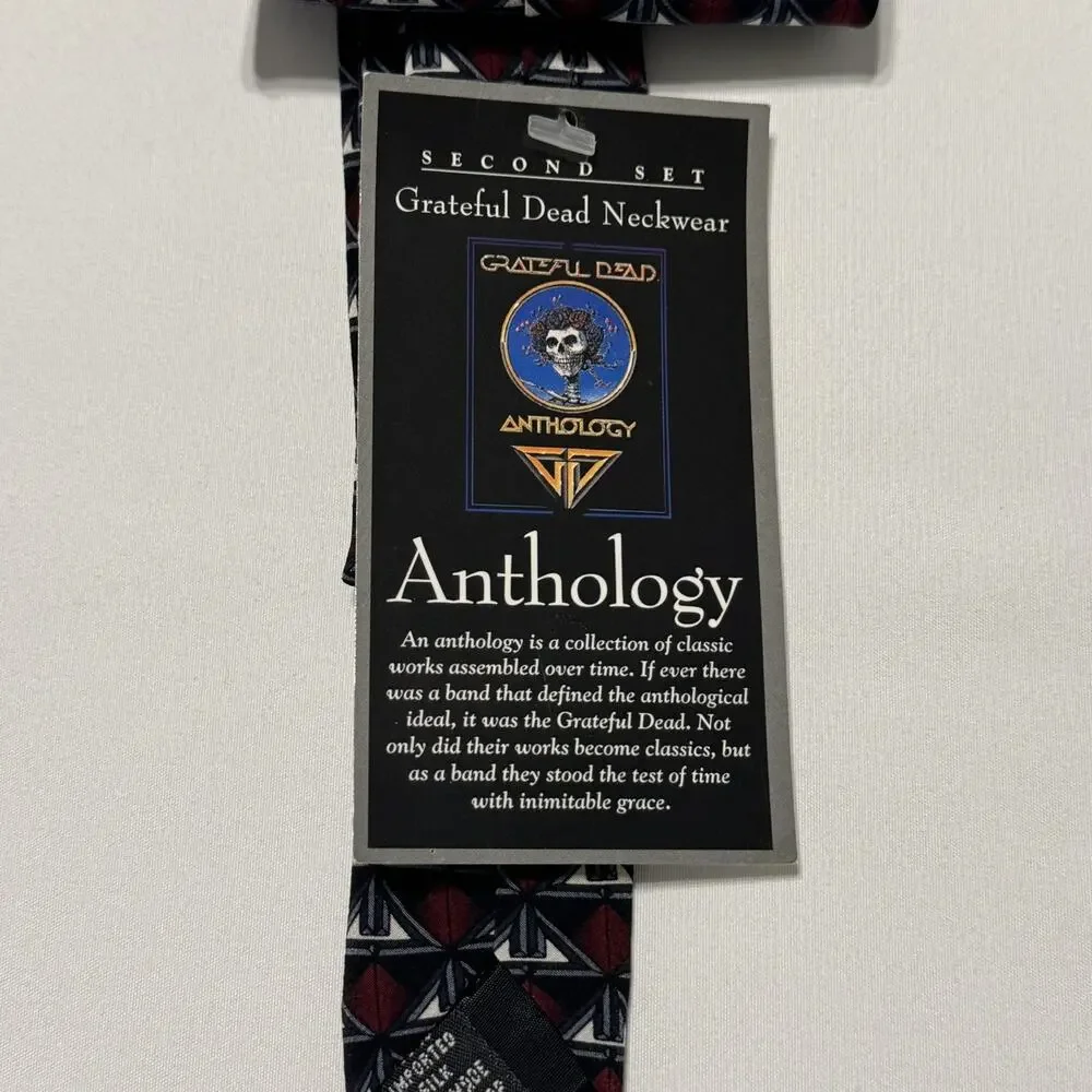 Grateful Dead Jerry Garcia 100% Silk Anthology Tie Second Set Made in USA 57”NWT